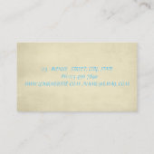 モダン メタリック ドリッピング リップス - メイクアップアーティスト 名刺 (裏面)