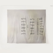 モダン メタリック フォイル ウェディング デコ バックドロップ タペストリー (正面(横))