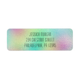 モダン メタリック フォイル 返信先ラベル ラベル