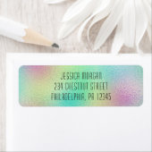 モダン メタリック フォイル 返信先住所ラベル ラベル (インサイチュ)