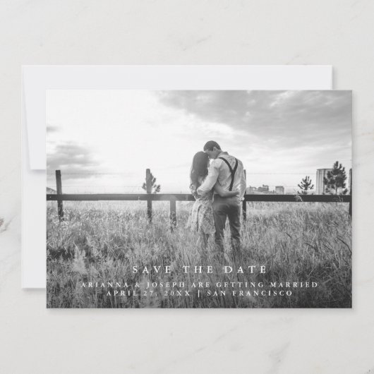 モダン メッセージ | セーブ・ザ・デート フォト (正面)