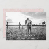 モダン メッセージ | セーブ・ザ・デート フォト (正面/裏面)