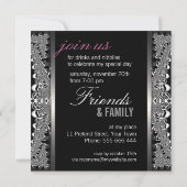 モダン・メディーバル・トライバル・フュージョン・パーティー招待状 招待状 (裏面)