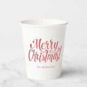 モダン メリークリスマス ペーパカップ 紙コップ (裏面)