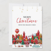 モダン メリークリスマス ワンダーランド シーズンカード (正面)