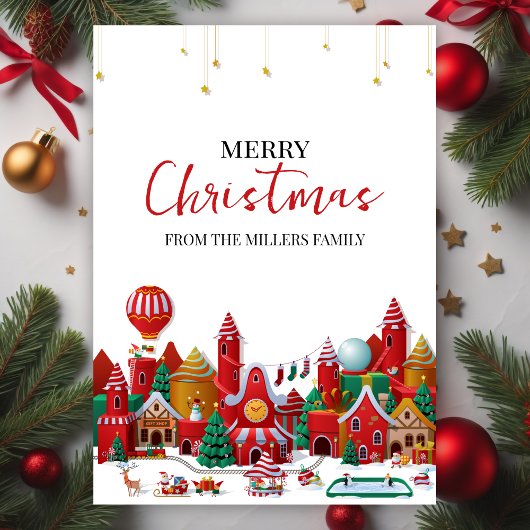 モダン メリークリスマス ワンダーランド シーズンカード