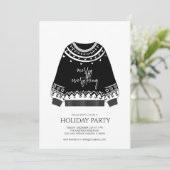 モダン メリー エブリシング クリスマス スウェター ホリデー 招待状 (スタンド正面)