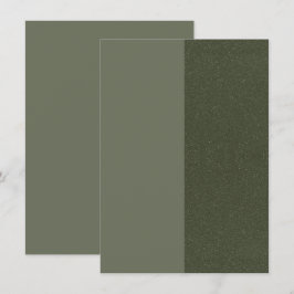モダン モスグリーン スプリット エンクロージャー カード - カスタマイズ