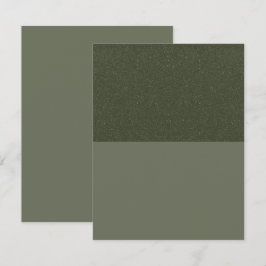 モダン モスグリーン スプリット フラット セーブ・ザ・デート カード