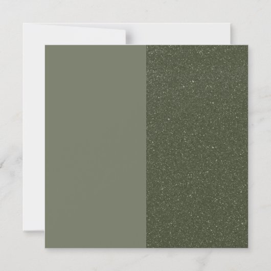 モダン モスグリーン 薄型 マグネティック カード - カスタマイズ (正面)