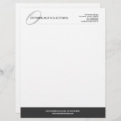 モダン&モノグエレガントラムカスタム レターヘッド (正面/裏面)