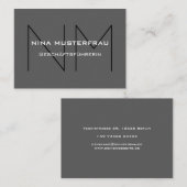 モダン・モノグラム渦 名刺 (正面/裏面)