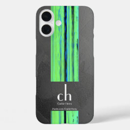 モダン・モノグラム・アブストラクトテクスチャiPhoneケース iPhone 16 Plusケース