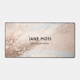 モダン，モノグラム，サロン,グリッター（模倣） デスクマット