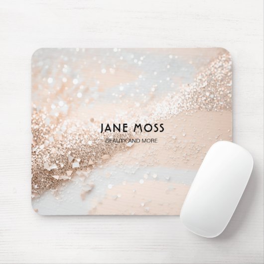 モダン，モノグラム，サロン,グリッター（模倣） マウスパッド (マウス)