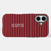 モダン モノグラム ストライプ Case-Mate iPhoneケース (裏面 (横))