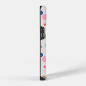モダン モノグラム ドット柄 iPhoneケース (右側面)