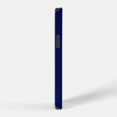 モダン・モノグラム ネイビーブルー iPhoneケース (右側面)