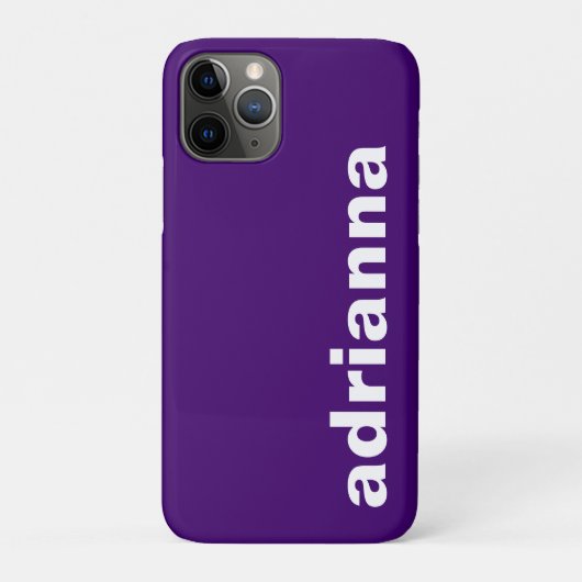 モダン モノグラム パープル Case-Mate iPhoneケース (裏)