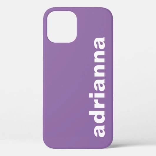 モダン モノグラム パープル Case-Mate iPhoneケース (裏面)