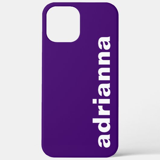 モダン モノグラム パープル Case-Mate iPhoneケース (裏面)