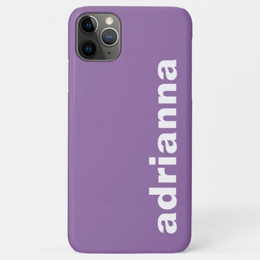 モダン モノグラム パープル Case-Mate iPhoneケース (裏面)