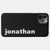 モダン モノグラム ブラック Case-Mate iPhoneケース (裏面(横))