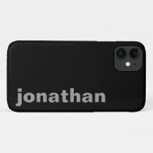 モダン モノグラム ブラック Case-Mate iPhoneケース iPhone 11 ケース (裏面(横))