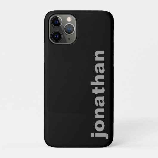 モダン モノグラム ブラック Case-Mate iPhoneケース iPhone 11 Proケース (裏)
