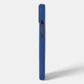 モダン・モノグラム ブルー Case-Mate iPhoneケース (裏面 / 左)