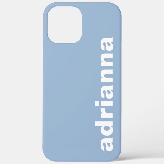 モダン モノグラム ブルー Case-Mate iPhoneケース (裏面)