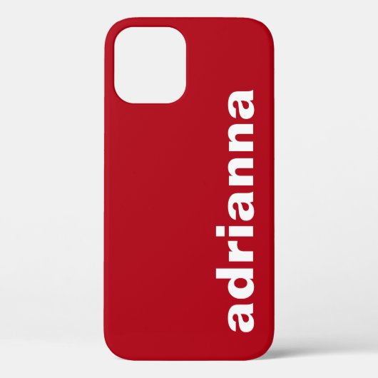 モダン モノグラム レッド Case-Mate iPhoneケース (裏面)