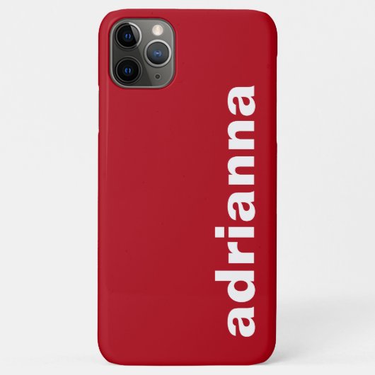 モダン モノグラム レッド Case-Mate iPhoneケース (裏面)