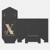 モダン モノグラム 名前入り X ギフト フェイバーボックス (見開き)