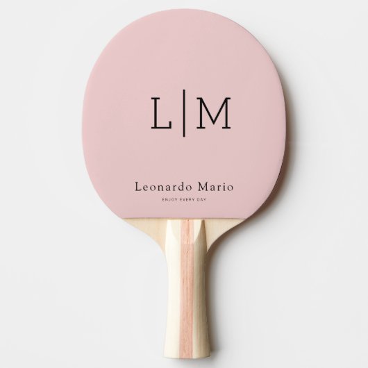 モダン モノグラム 名前  卓球ラケット (正面)
