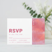 モダン モノグラム RSVP カード (スタンド正面)