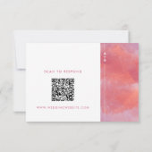 モダン モノグラム RSVP カード (裏面)
