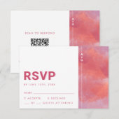 モダン モノグラム RSVP カード (正面/裏面)