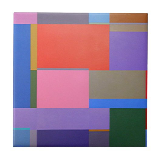 モダン/モンドリアンアート タイル (正面)