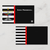 モダン（ユダヤ教）メノラー 名刺 (正面/裏面)