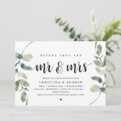 モダン ユーカリ, ウェディング リハーサル ディナー 招待状 (スタンド正面)