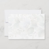 モダン ユーカリ ウォーターカラー ウェディング RSVP カード (裏面)