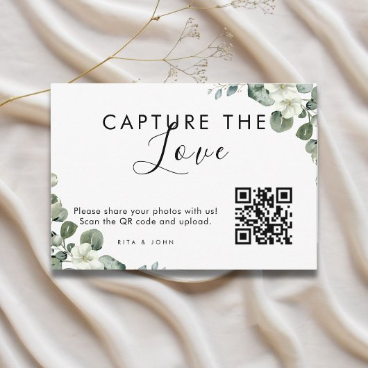モダン・ユーカリ Capture The Love QRコード エンクロージャーカード