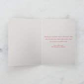 モダン ユーモア ドッグ フォト クリスマス 折りたたみ カード (内部)