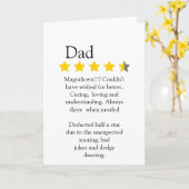 モダン ユーモア 4..5  パパの評価とレビュー カード (黄色い花)