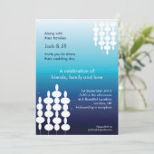 モダン ライツ 5x7 招待状 (スタンド正面)