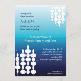 モダン ライツ 5x7 招待状