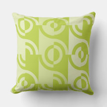 モダン ライムグリーン 円形 フラグメント パターン