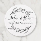 モダン ライラックの葉 タグ (正面)