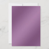 モダン ライラック フラワーブライダルシャワー 招待状 (裏面)